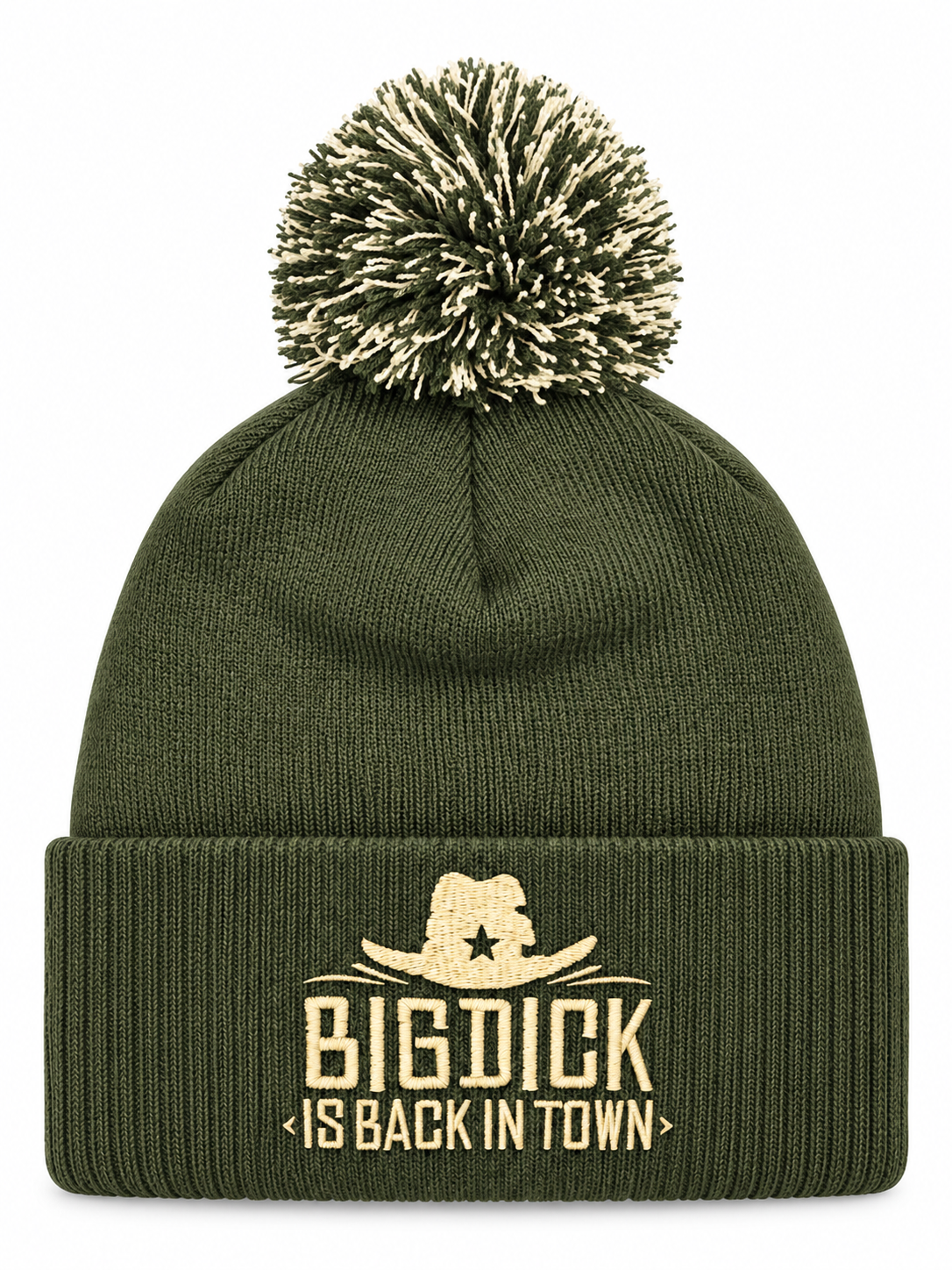 Detaljbilde av Big Dick Is Back In Town på en person