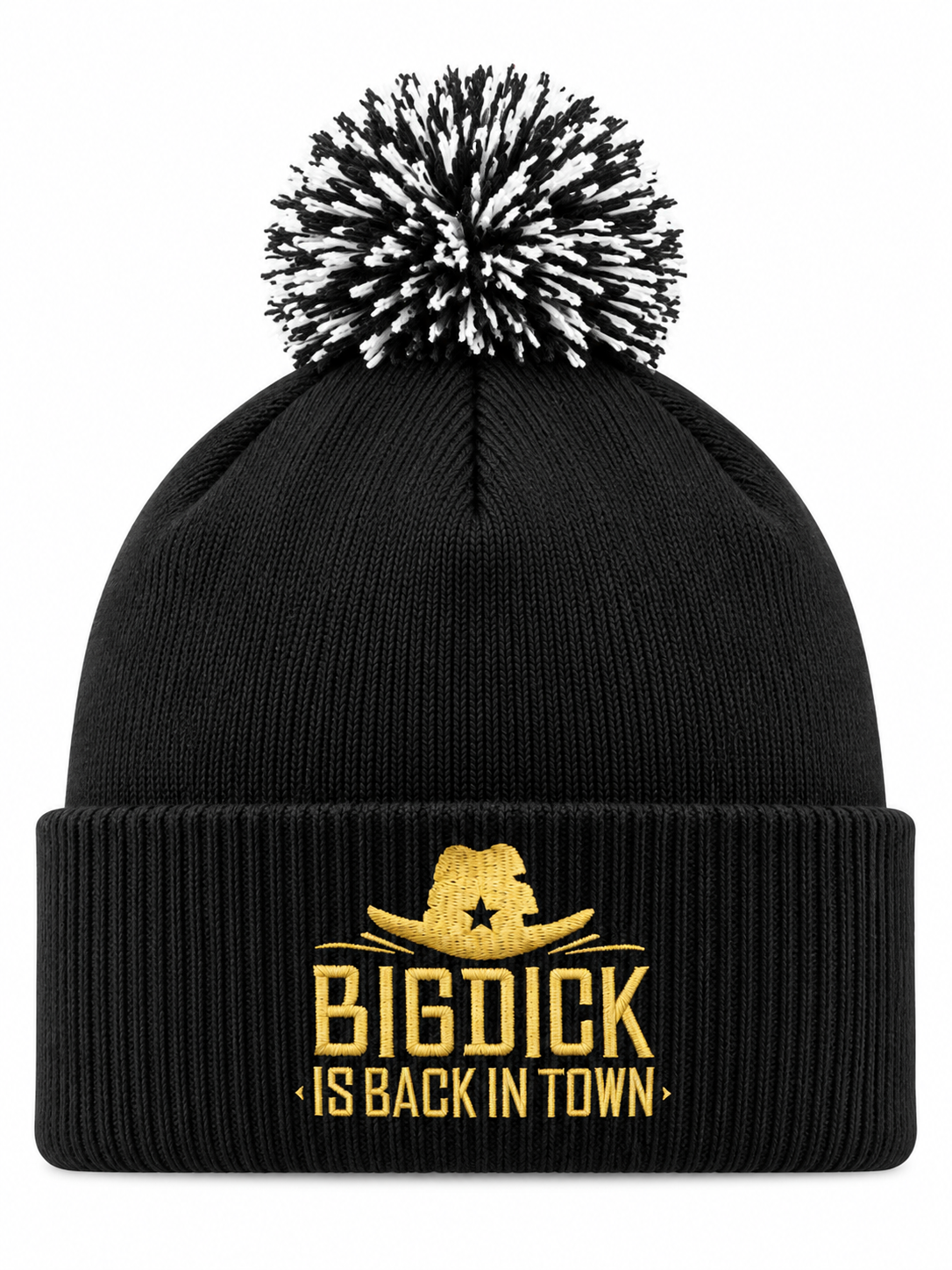 Detaljvy av Big Dick Is Back In Town på person