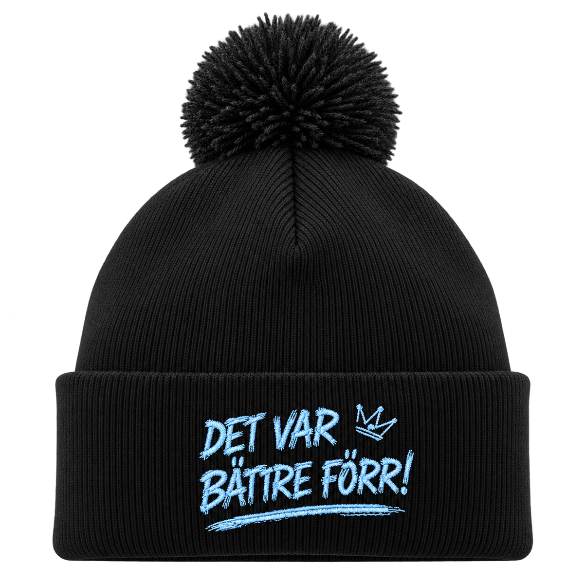 Detaljbilde av Det var bättre förr! på en person