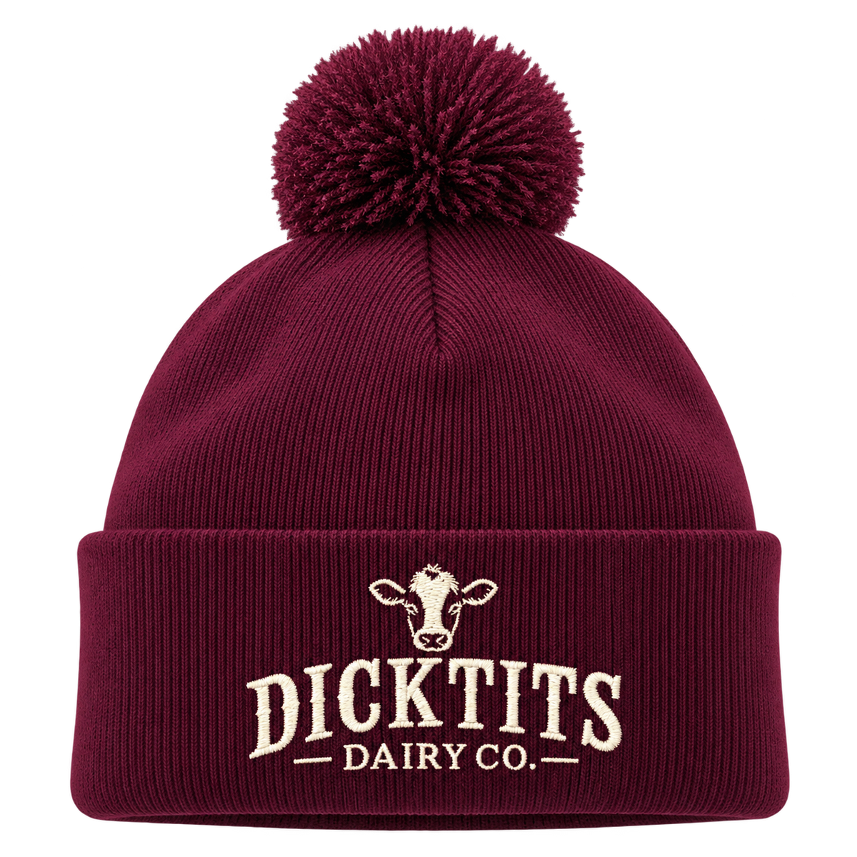 Detaljbilde av Dicktits Dairy Co. på en person
