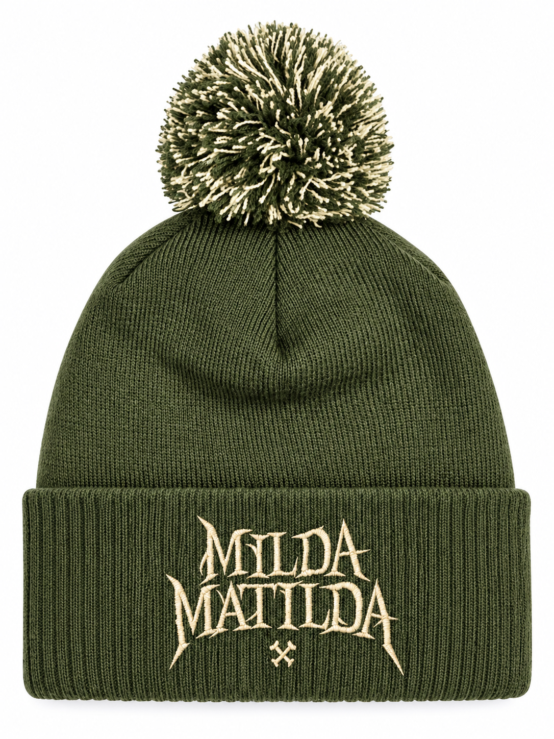 Detaljbilde av Milda Matilda på en person