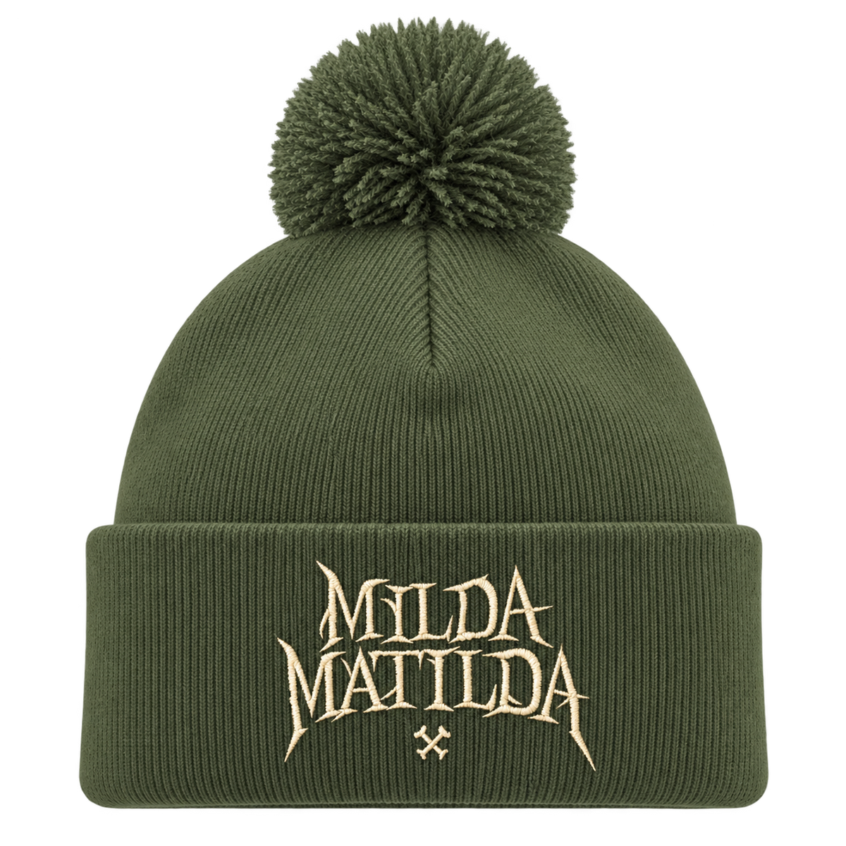 Detaljbilde av Milda Matilda på en person