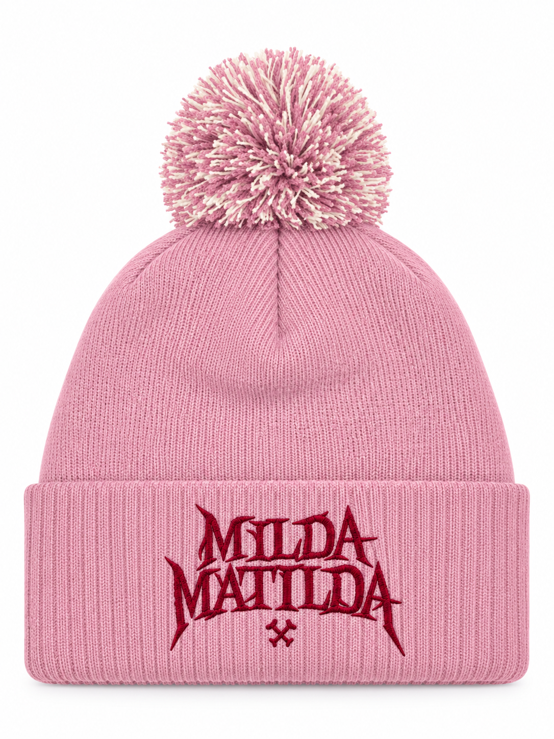 Detaljbilde av Milda Matilda på en person