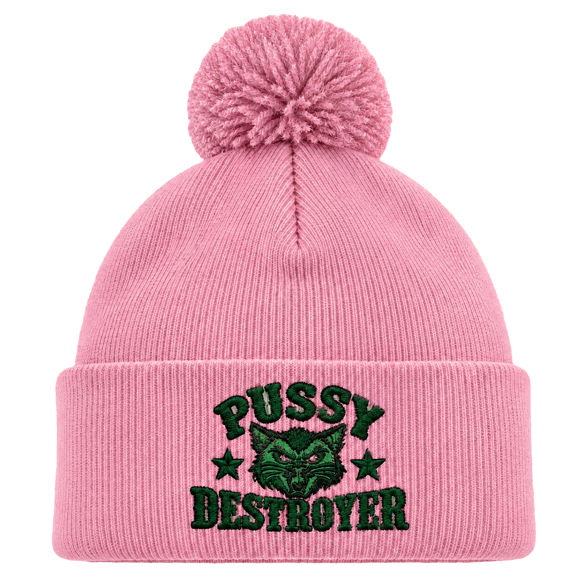 Detaljvy av Pussy Destroyer på person