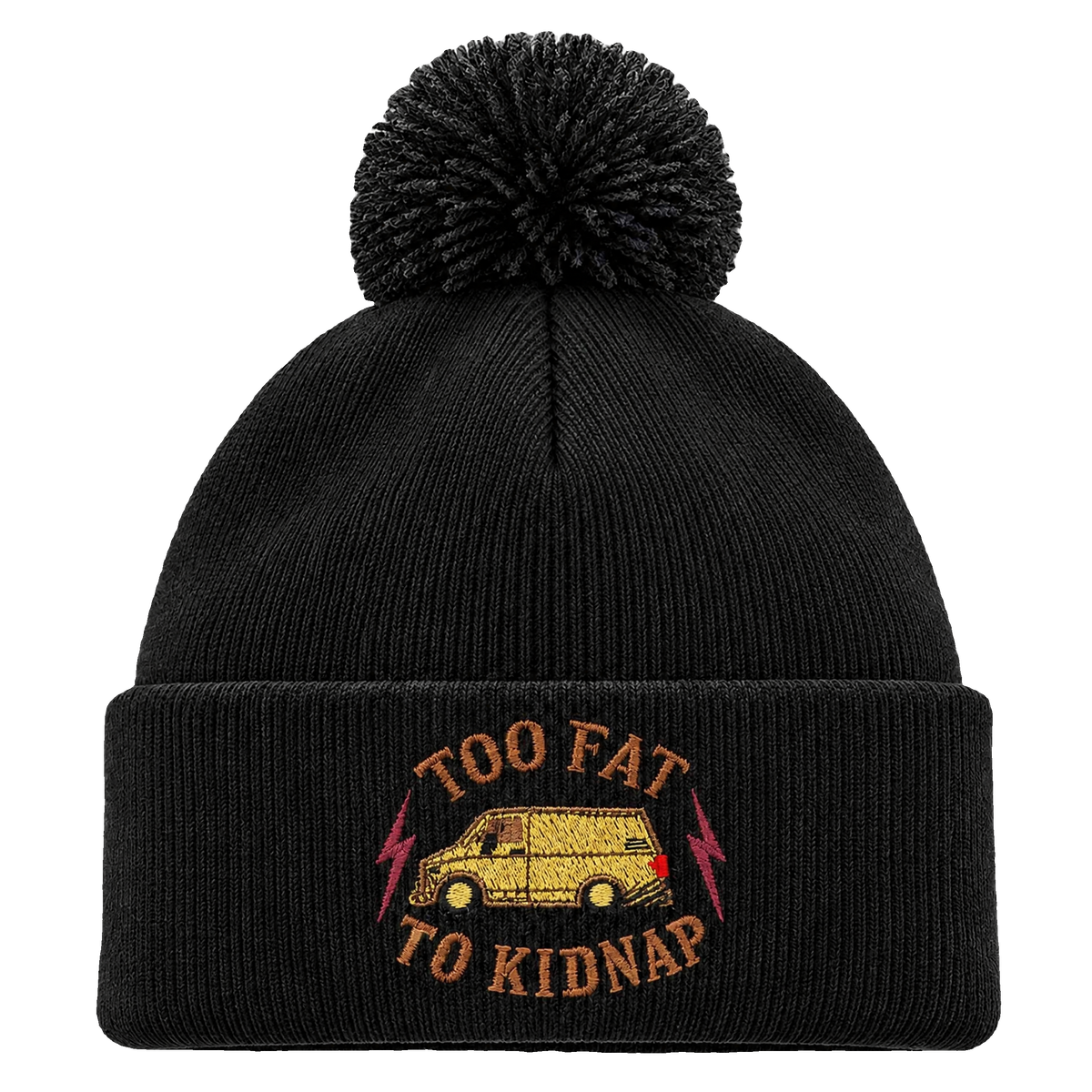 Detaljbilde av Too Fat To Kidnap på en person