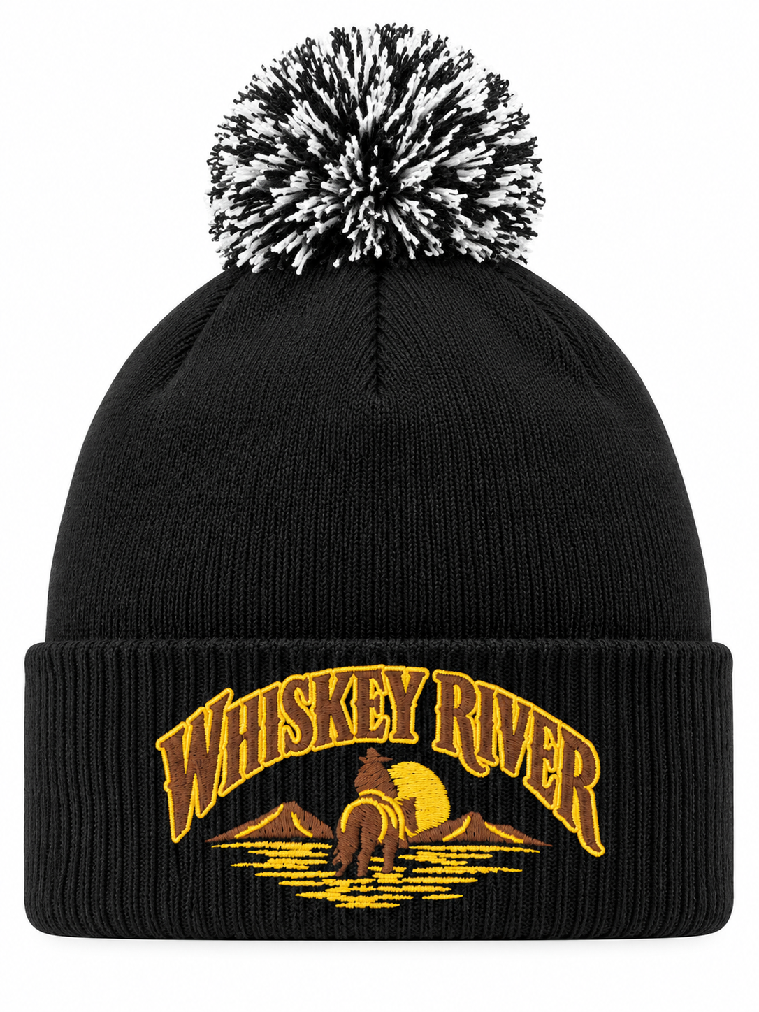Detaljbilde av Whiskey River på en person
