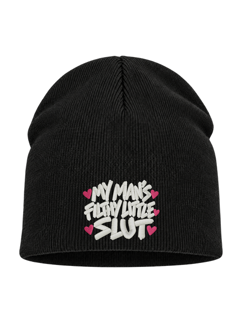 My Man’s Filthy Little Slut – Svart Hatitude Beanie