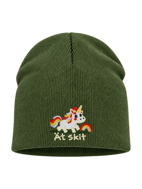 Ät skit – Hatitude Beanie – Oliv – produktbild