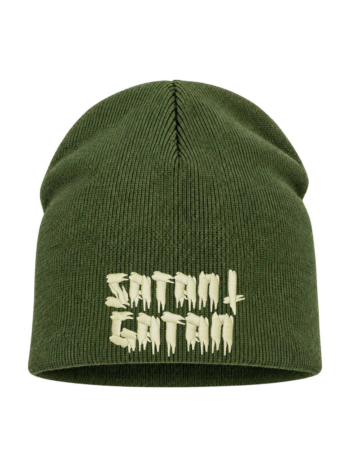 Satan i gatan – Hatitude Beanie – Olivgrön – produktbild