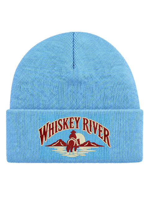 WR FRONT HCB-BBL-WR | Whiskey River – Baby Blue Hatitude Cuffed Beanie | 10.92x6.02cm