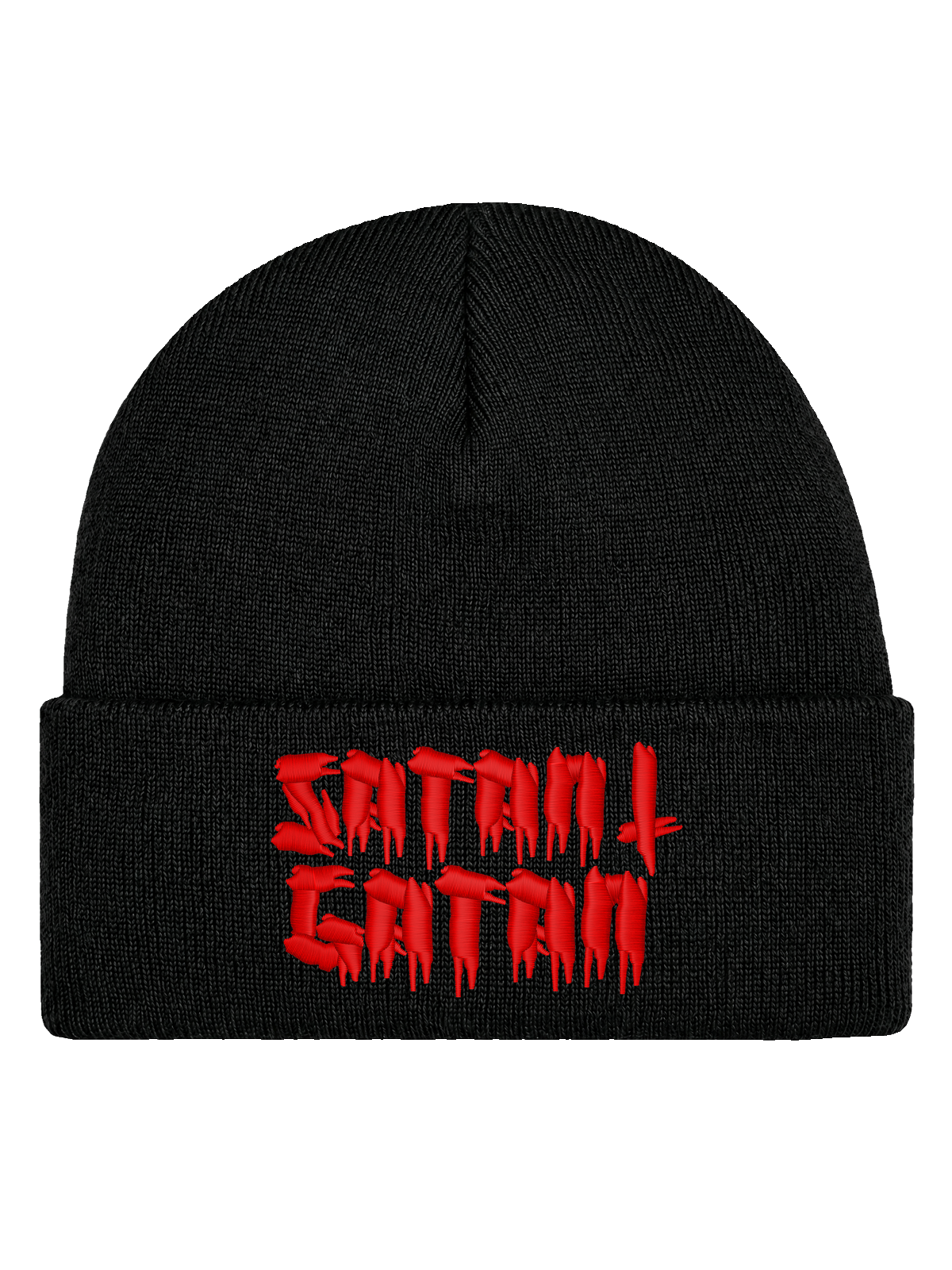 Satan i gatan – Hatitude Cuffed Beanie – Svart – produktbild