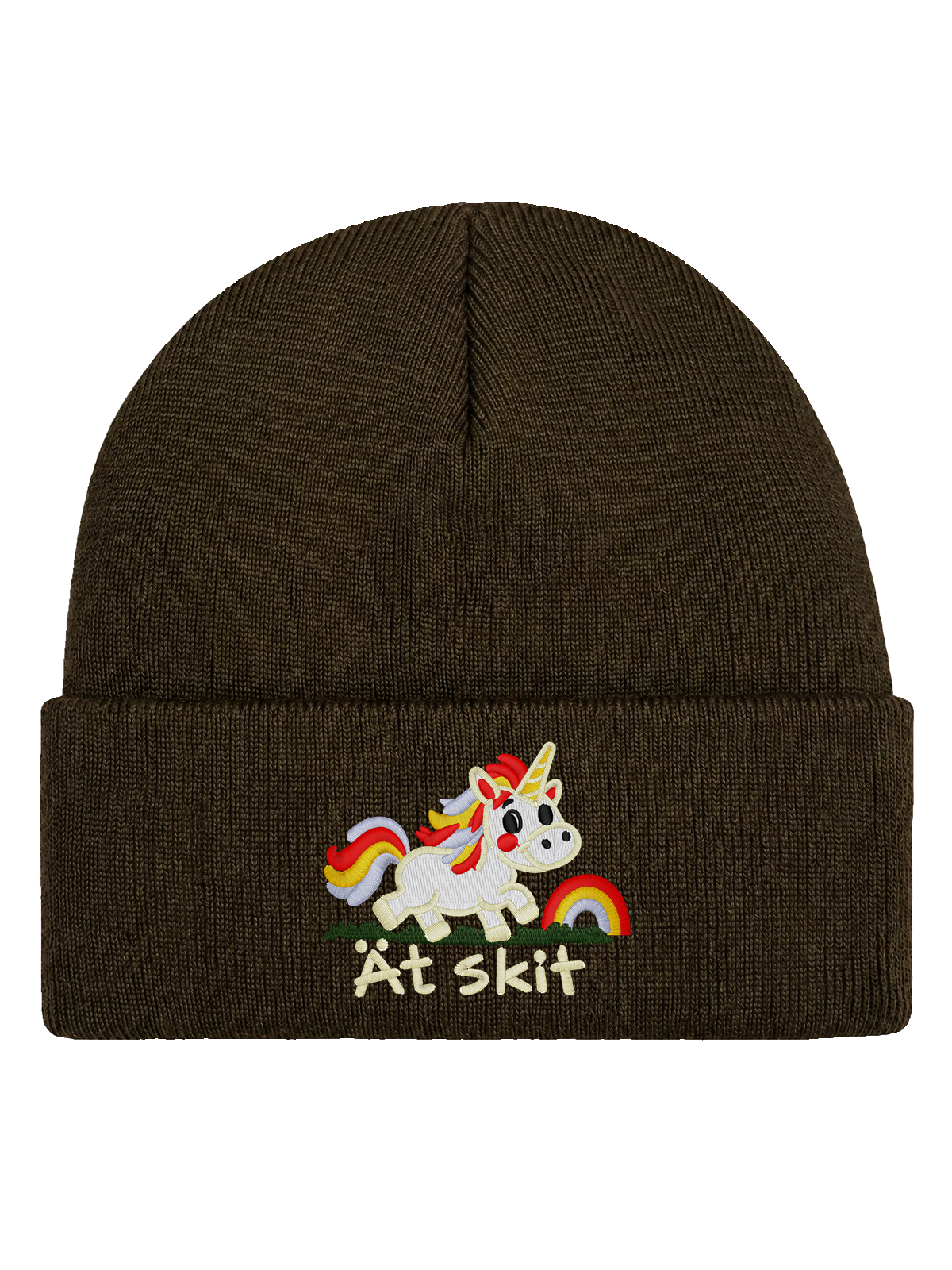 Ät skit – Hatitude Cuffed Beanie – Brun – produktbild