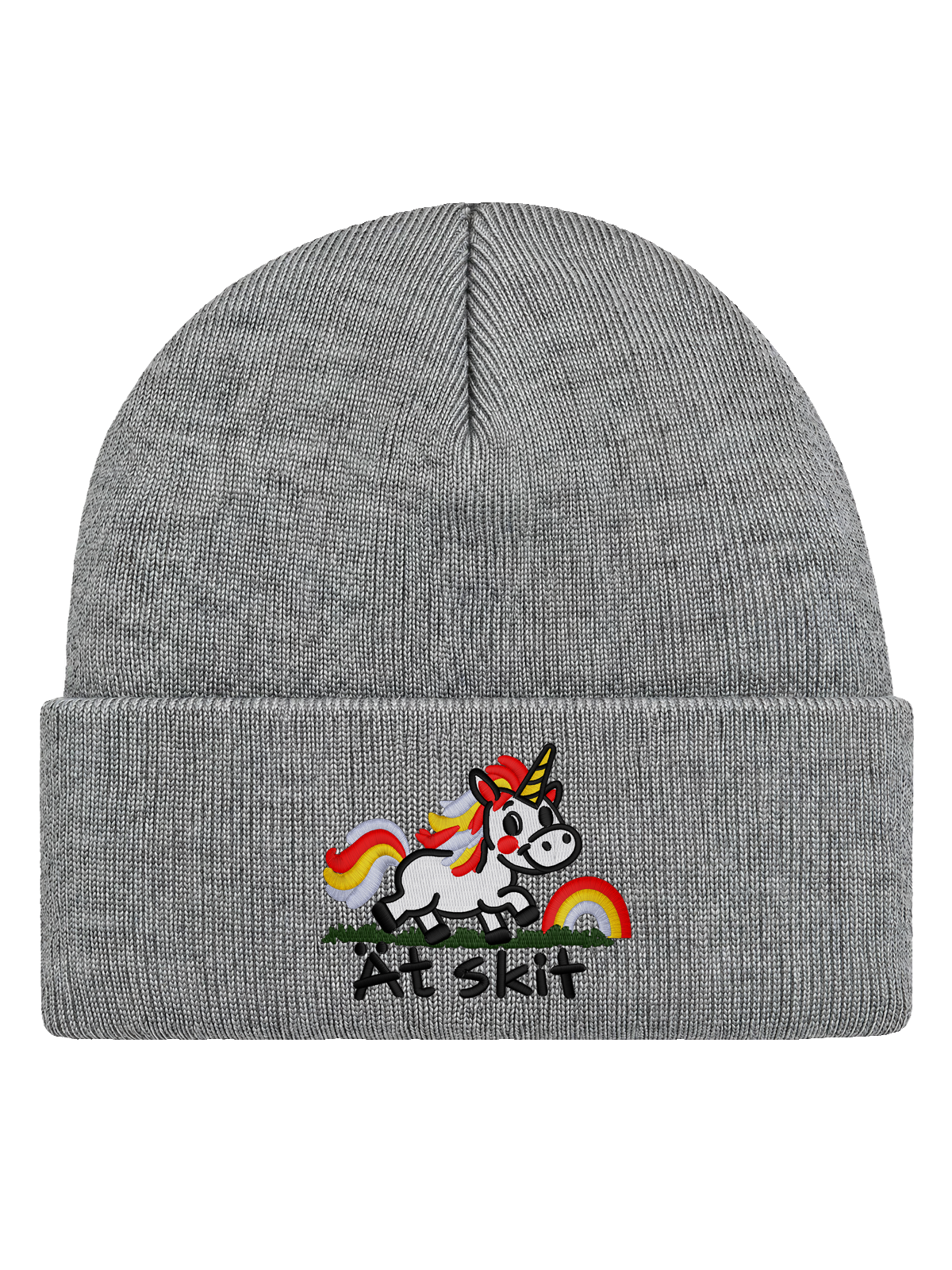 Ät skit – Hatitude Cuffed Beanie – Heather Grey – produktbild