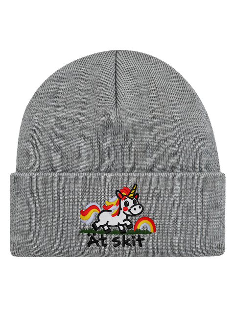 Ät skit – Hatitude Cuffed Beanie – Heather Grey – produktbild