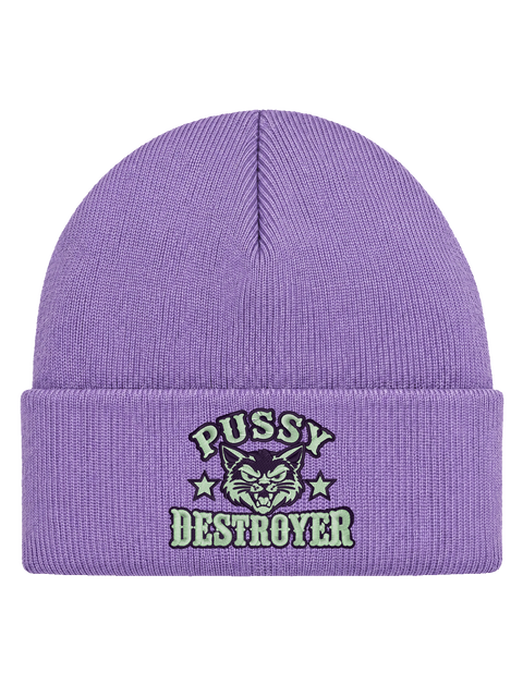 Pussy Destroyer – Hatitude Cuffed Beanie – Lavendel – produktbild
