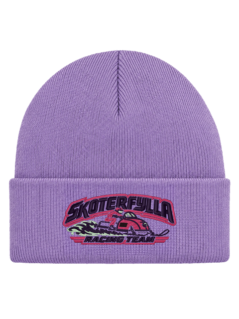 SRT FRONT HCB-LAV-SRT | Skoterfylla Racing Team – Lavendel Hatitude Cuffed Beanie | 10.56x4.70cm