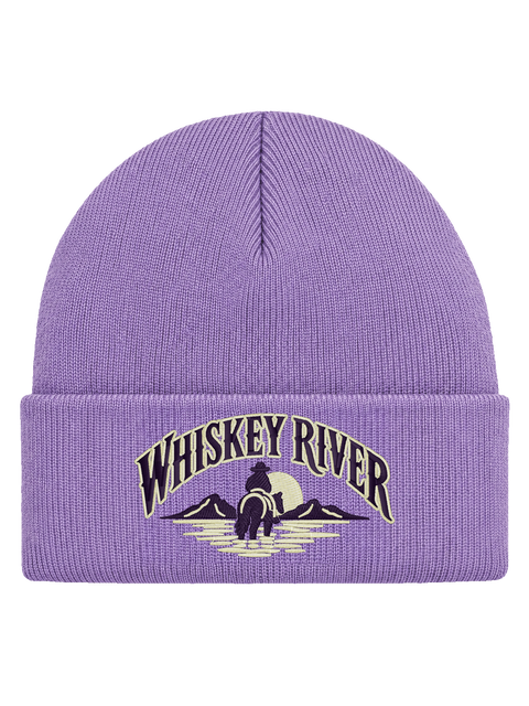 WR FRONT HCB-LAV-WR | Whiskey River – Lavendel Hatitude Cuffed Beanie | 10.92x6.02cm