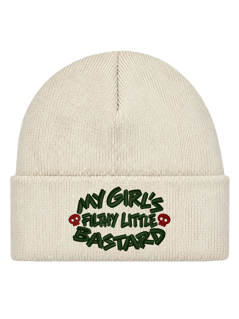 My Girl’s Filthy Little Bastard – Offwhite Hatitude Cuffed Beanie