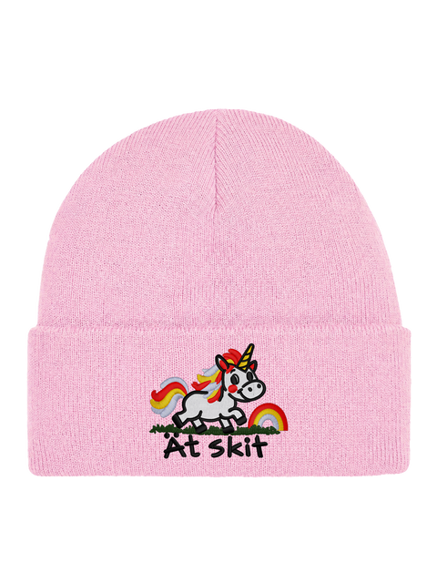 Ät skit – Rosa Cuffed Beanie – produktbild