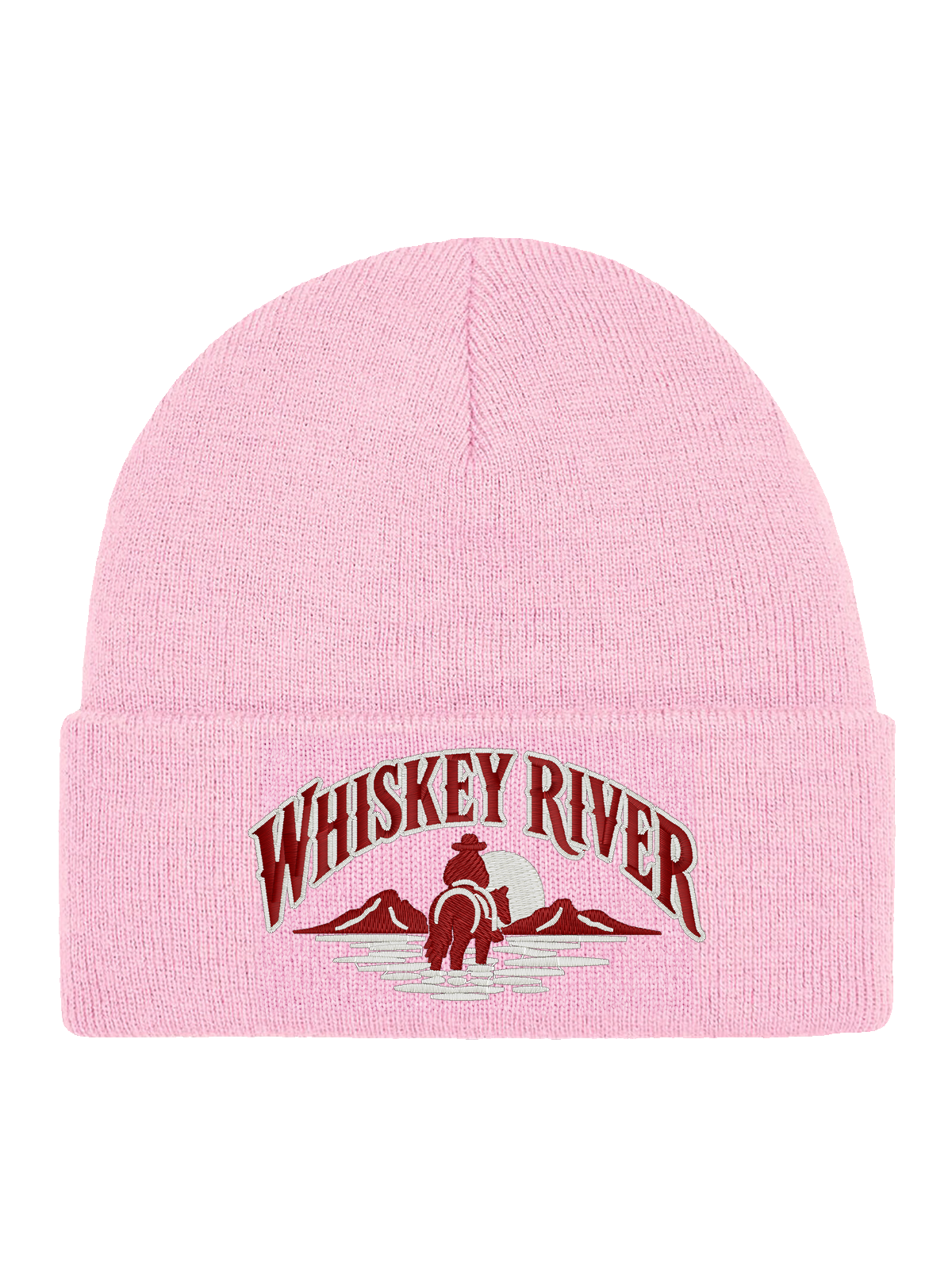WR FRONT HCB-PNK-WR | Whiskey River – Rosa Hatitude Cuffed Beanie | 10.92x6.02cm