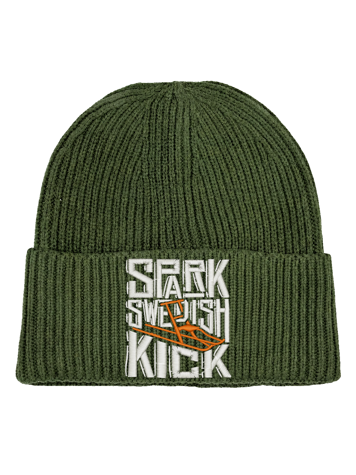 Spark – Swedish Kick – Oliv Hatitude Oversized Cuffed Beanie