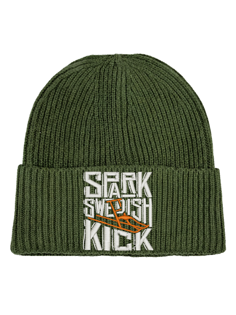 Spark – Swedish Kick – Oliv Hatitude Oversized Cuffed Beanie