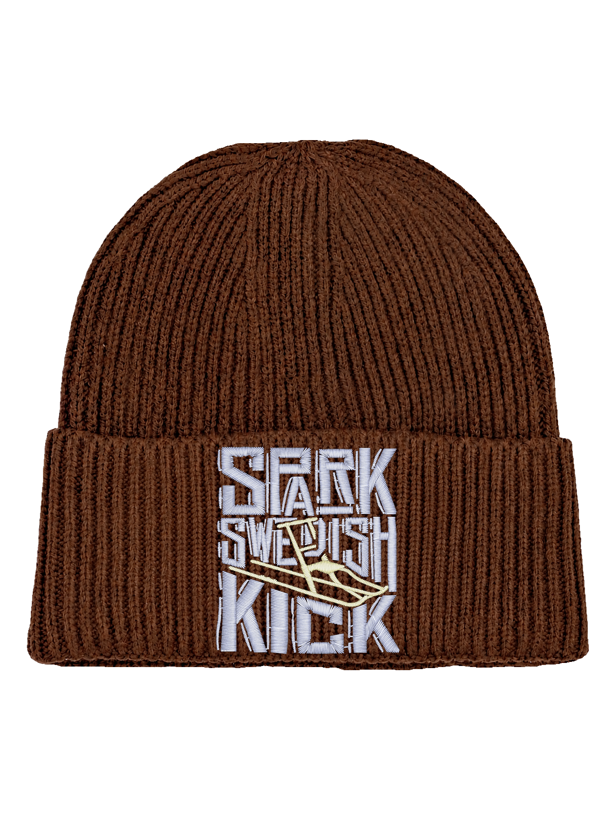 Spark – Swedish Kick – Valnöt Hatitude Oversized Cuffed Beanie