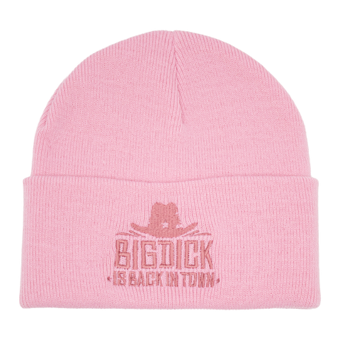 Rosa Big Dick Is Back In Town-mössa med rosa brodyr