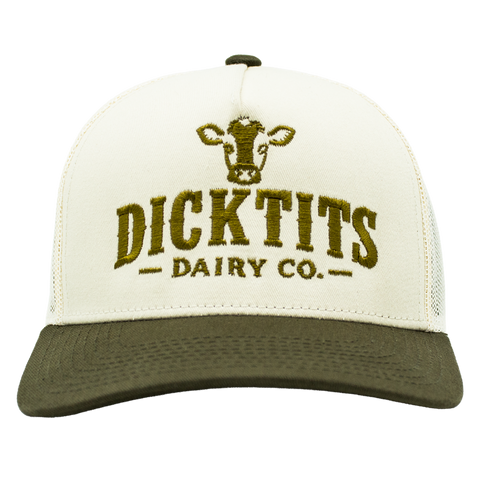 Dicktits Dairy Co. Apex Trucker Split framifrån