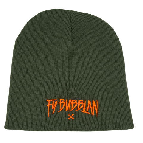Fy bubblan – Olivgrön Hatitude Beanie utan uppvik, produktmockup
