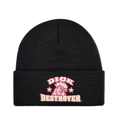 Dick Destroyer – Cuffed Beanie – produktbild på vit bakgrund