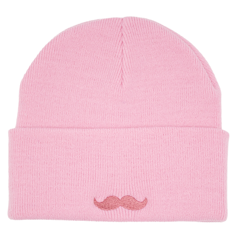 Hatitude rosa lue med rosa bartbroderi bak