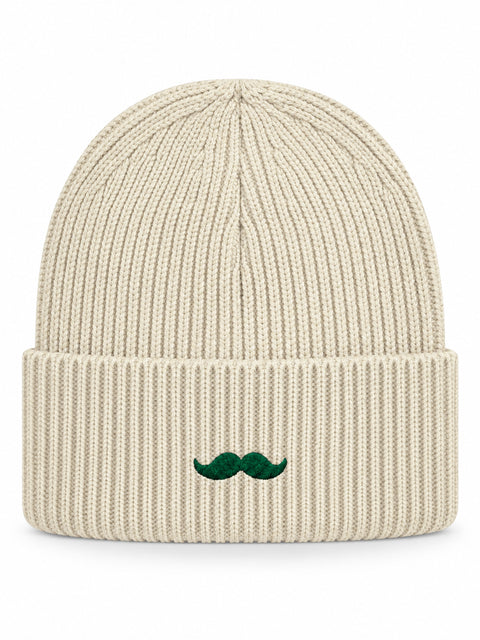 Hatitude – Hatitude Oversized Cuffed Beanie Havre, brodyr bakifrån