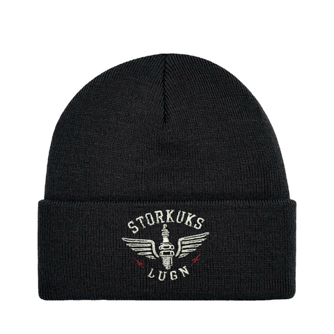 Storkuks Lugn – Cuffed Beanie – produktbild på vit bakgrund