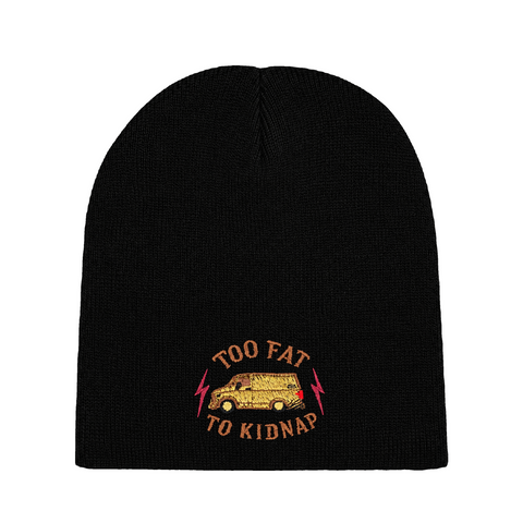 Too Fat To Kidnap – Beanie – produktbild på vit bakgrund