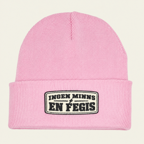 Ingen minns en fegis – Rosa Cuffed Beanie