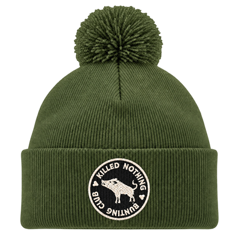 Killed Nothing Hunting Club – Mossgrön Pom Pom Beanie