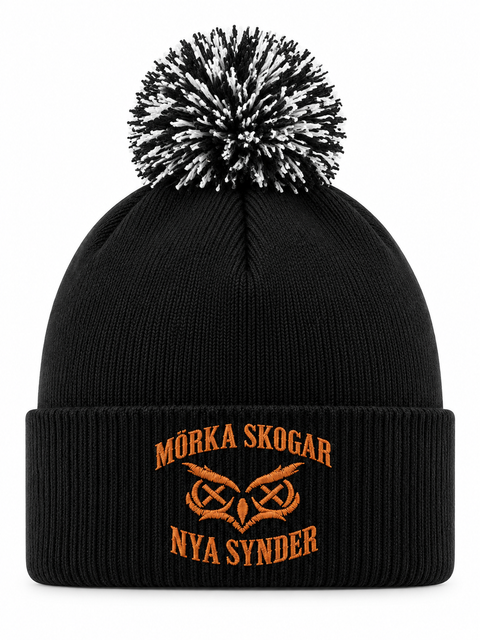 Mörka skogar, nya synder – Svart Pom Pom Beanie