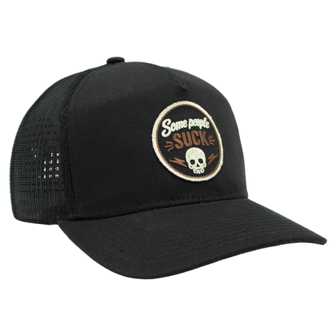 Some People Suck – svart Apex Trucker fra høyre
