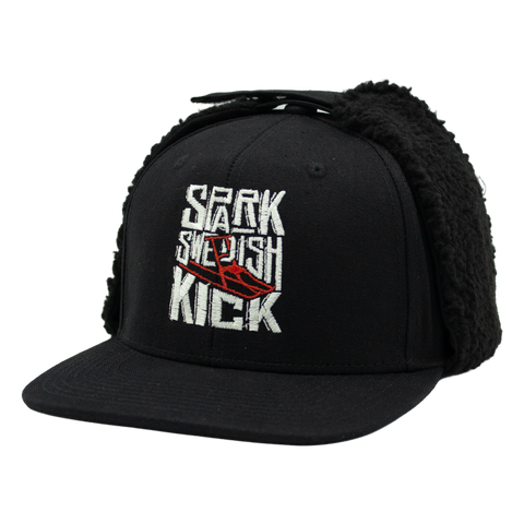 Spark Swedish Kick – svart Apex Snapback, venstre vinkel