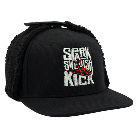 Spark Swedish Kick – svart Apex Snapback, høyre vinkel