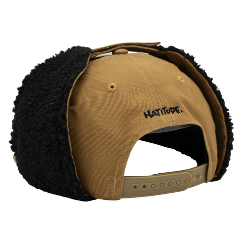 Spark Swedish Kick – brun Apex Snapback, bakfra