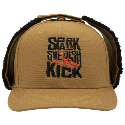 Spark Swedish Kick – brun Apex Snapback, forfra