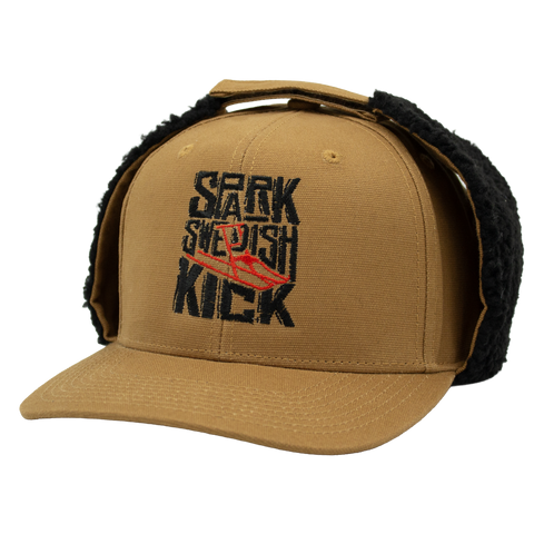 Spark Swedish Kick – brun Apex Snapback, venstre vinkel