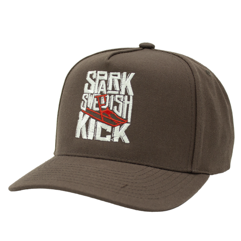 Spark – Swedish Kick brun Mitchell & Ness Original A-Forane sett fra venstre