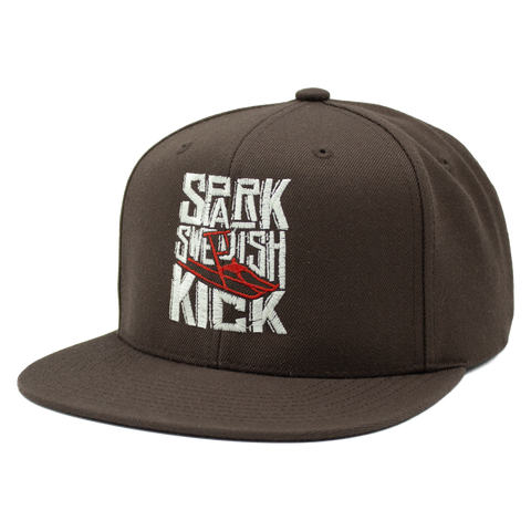 Spark – Swedish Kick brun Mitchell & Ness Original Snapback sett fra venstre