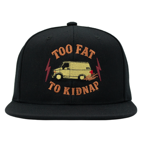 Too Fat To Kidnap svart Mitchell & Ness snapback forfra