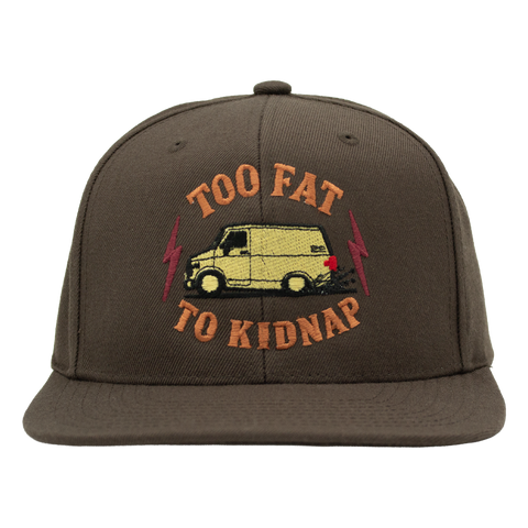 Too Fat To Kidnap brun Mitchell & Ness snapback forfra