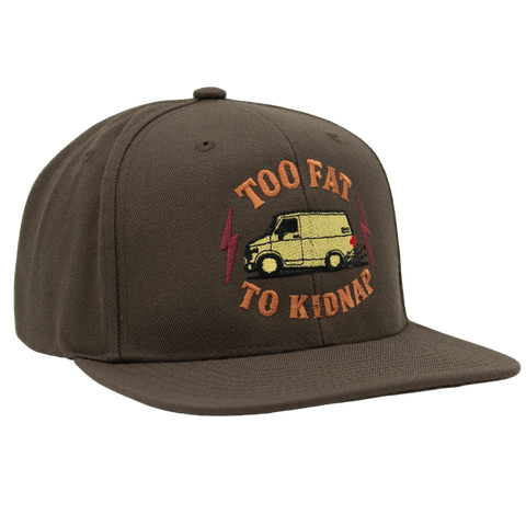 Too Fat To Kidnap brun Mitchell & Ness snapback sett fra høyre